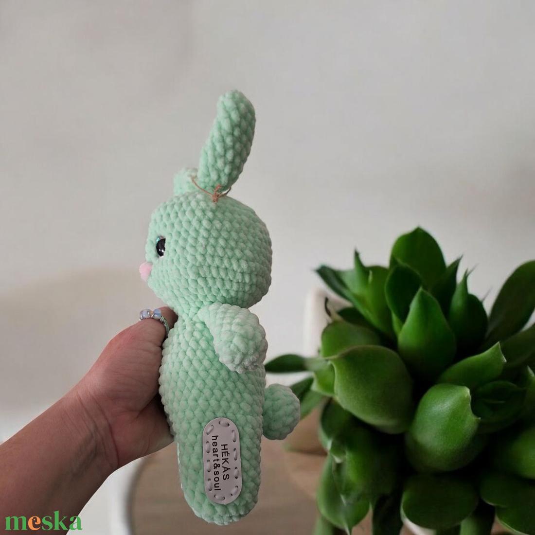 Amigurumi horgolt menta nyuszi - játék & sport - plüssállat & játékfigura - nyuszi - Meska.hu Amigurumi horgolt menta nyuszi - játék & sport - plüssállat & játékfigura - nyuszi - Meska.hu