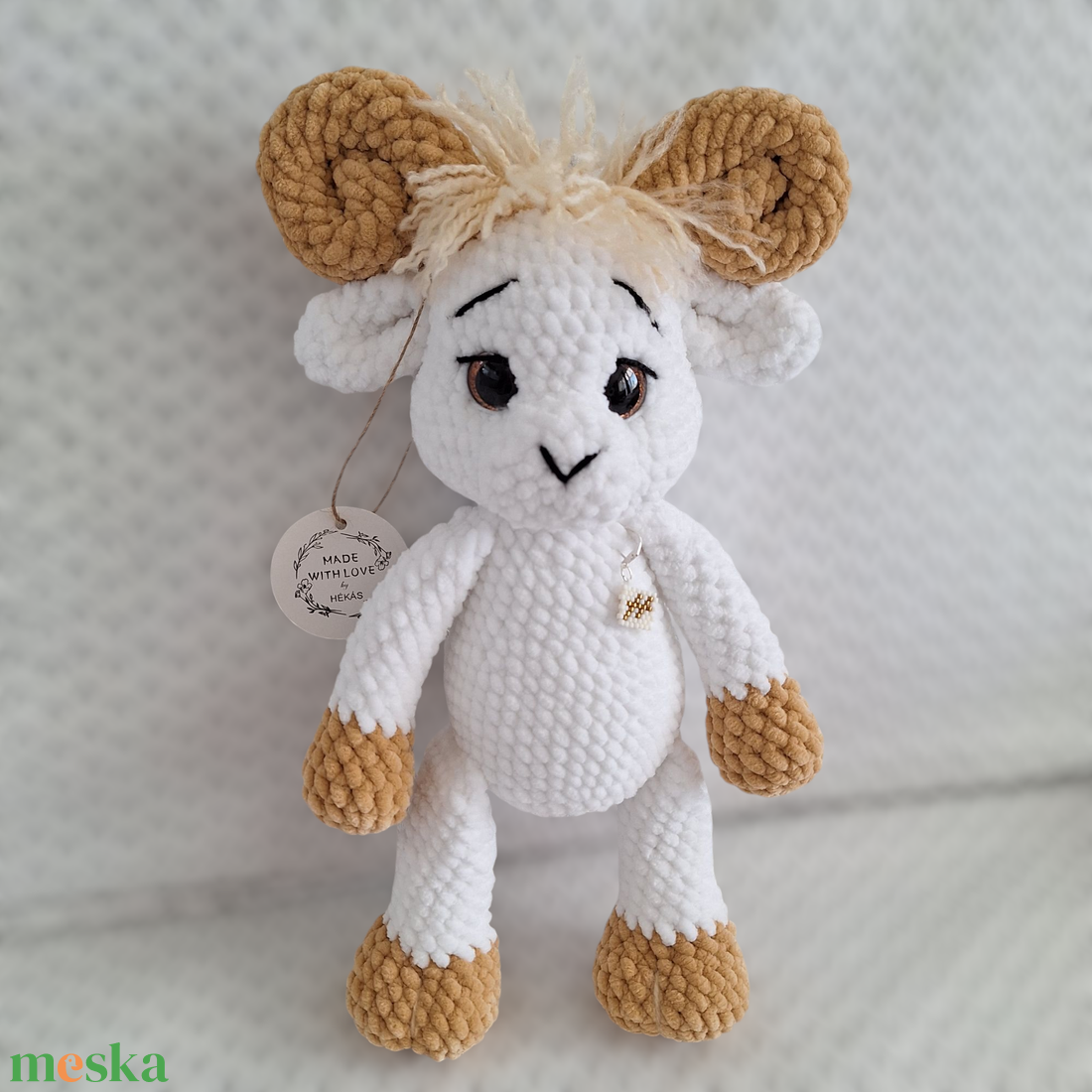 Amigurumi horgolt kecske vagy kos - játék & sport - plüssállat & játékfigura - más figura - Meska.hu Amigurumi horgolt kecske vagy kos - játék & sport - plüssállat & játékfigura - más figura - Meska.hu