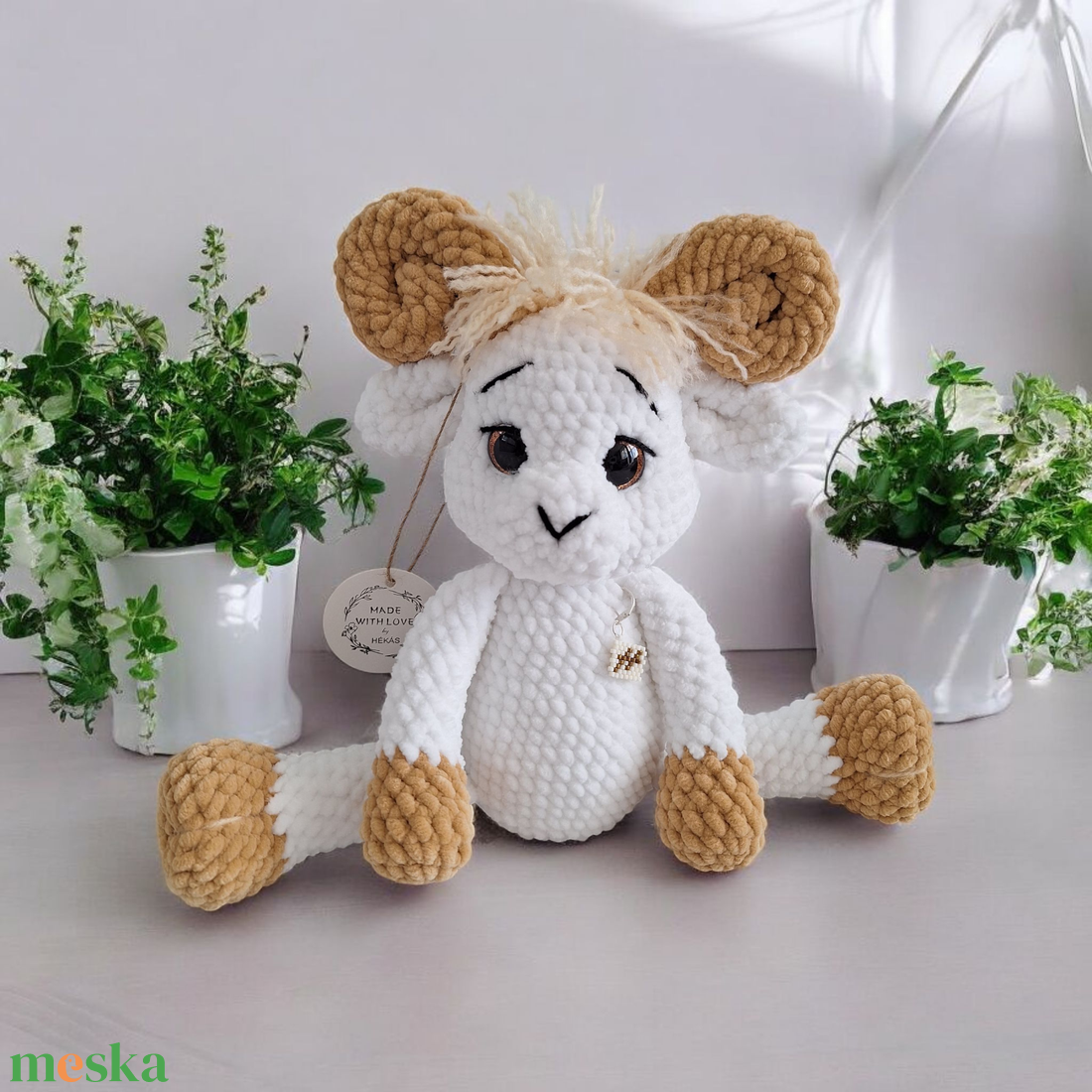 Amigurumi horgolt kecske vagy kos - játék & sport - plüssállat & játékfigura - más figura - Meska.hu Amigurumi horgolt kecske vagy kos - játék & sport - plüssállat & játékfigura - más figura - Meska.hu