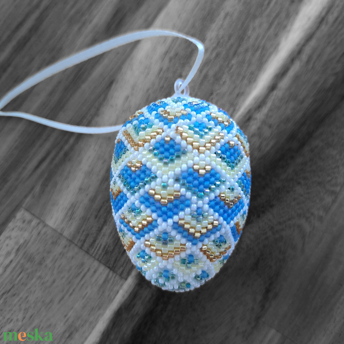 Gyöngy tojás Húsvéti  - otthon & életmód - dekoráció - fali és függő dekoráció - függődísz - Meska.hu