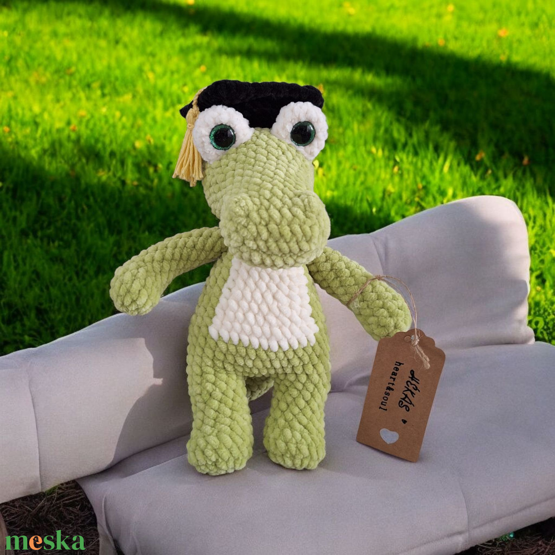 Amigurumi horgolt krokodil - játék & sport - plüssállat & játékfigura - más figura - Meska.hu Amigurumi horgolt krokodil - játék & sport - plüssállat & játékfigura - más figura - Meska.hu