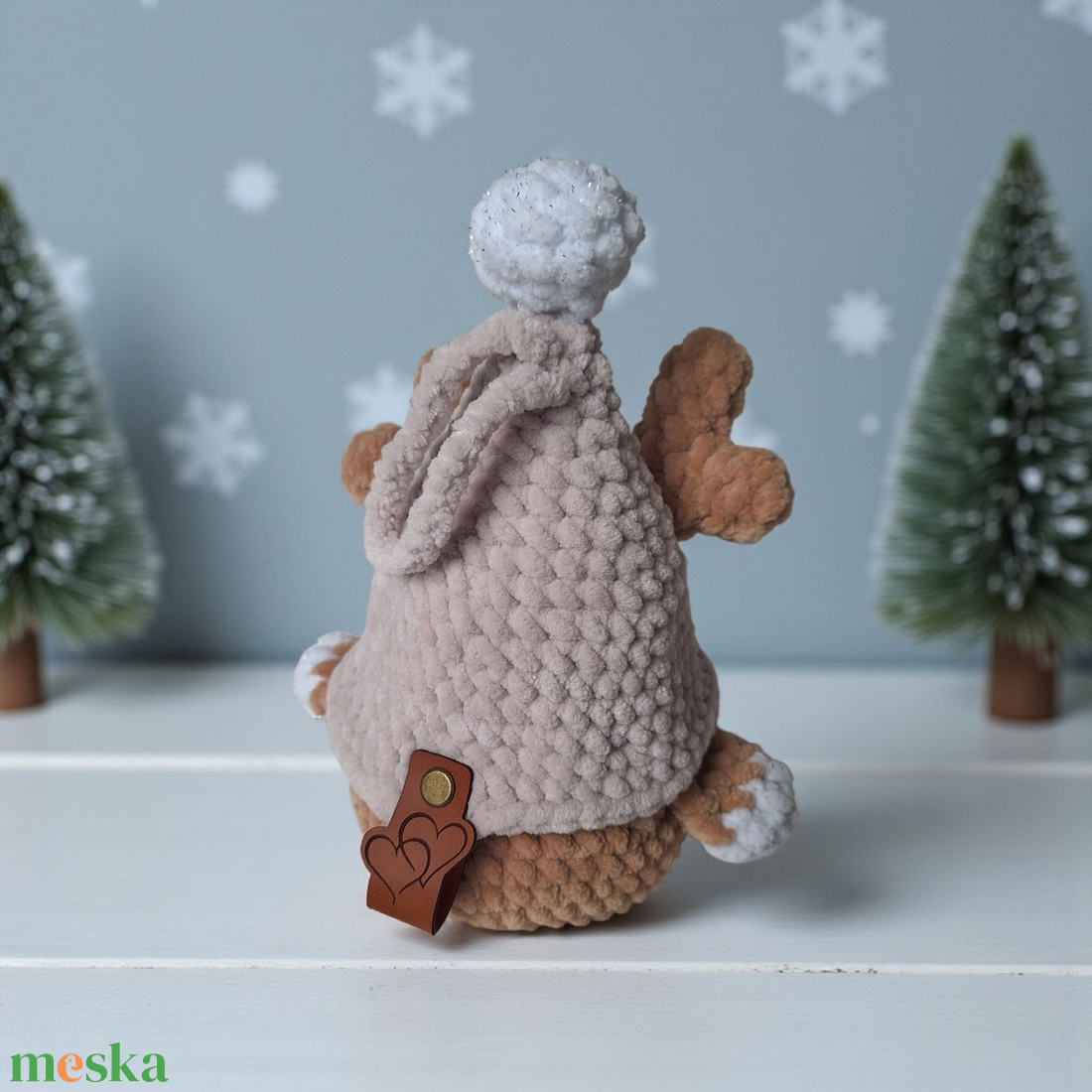 Horgolt rénszarvas manó  - otthon & életmód - dekoráció - manók - Meska.hu