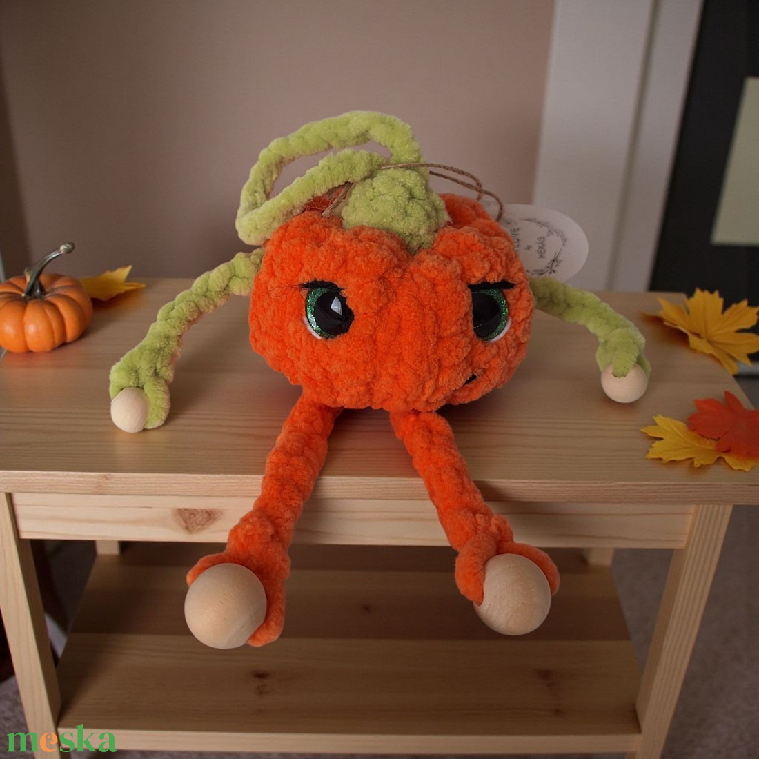 Horgolt tök, illatosító  - otthon & életmód - dekoráció - halloween - halloweeni dekoráció - Meska.hu
