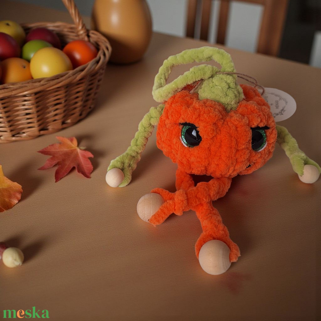 Horgolt tök, illatosító  - otthon & életmód - dekoráció - halloween - halloweeni dekoráció - Meska.hu