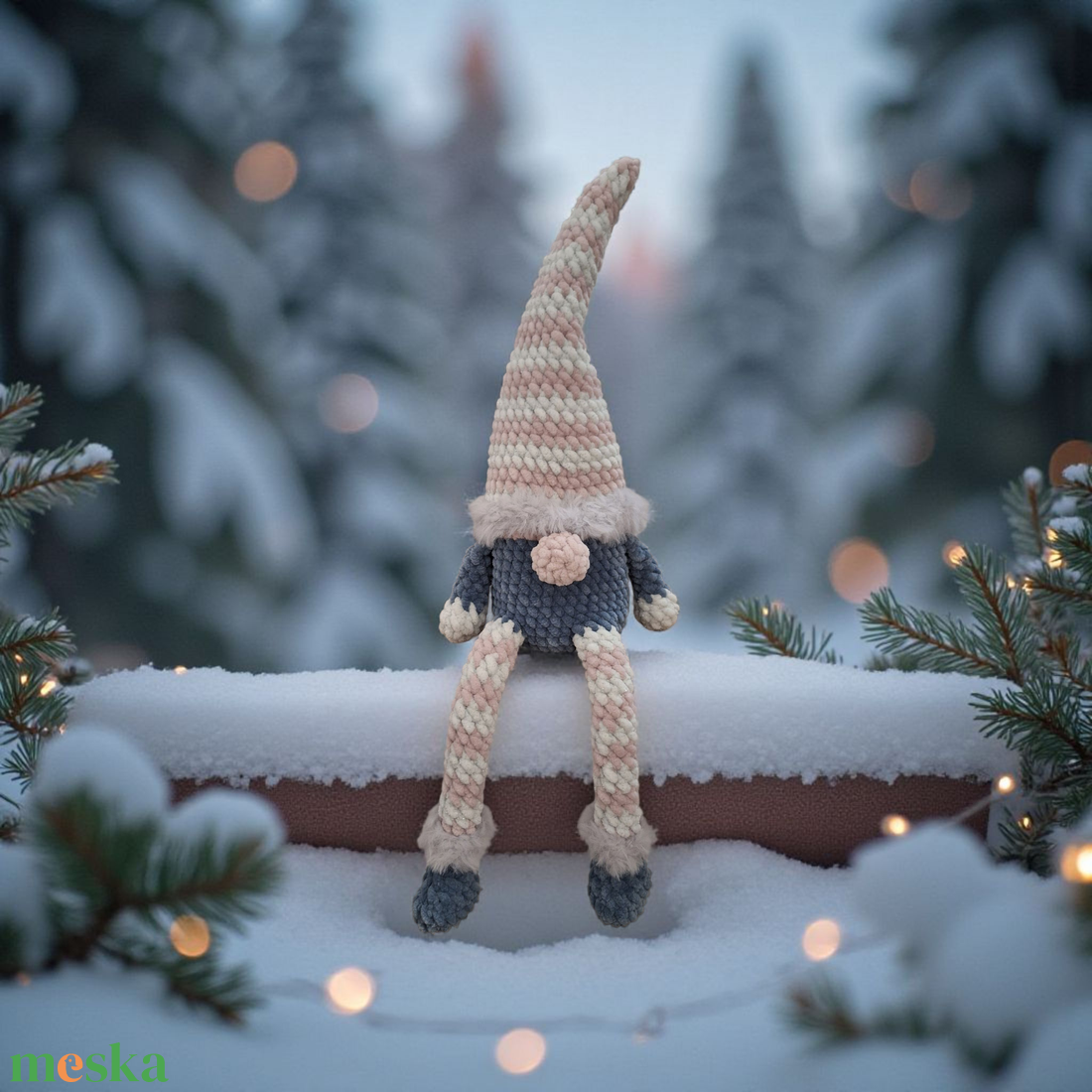 Horgolt karácsonyi manó  - otthon & életmód - dekoráció - manók - Meska.hu