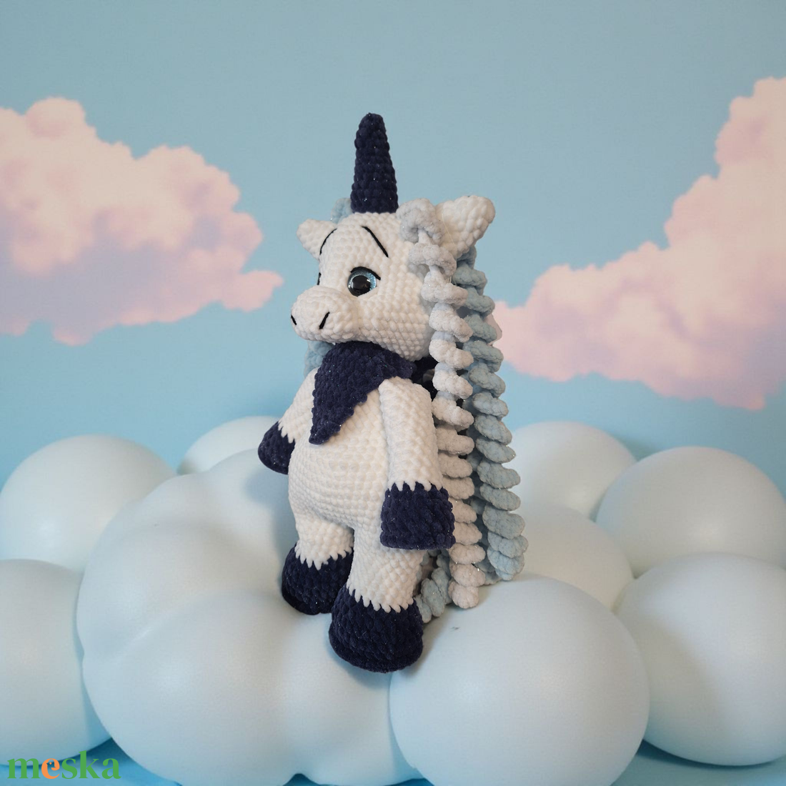 Unikornis amigurumi  - játék & sport - plüssállat & játékfigura - unikornis - Meska.hu