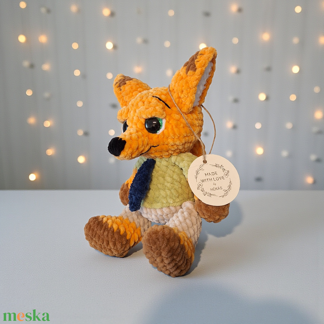 Horgolt róka - Nick Wilde - játék & sport - plüssállat & játékfigura - róka - Meska.hu