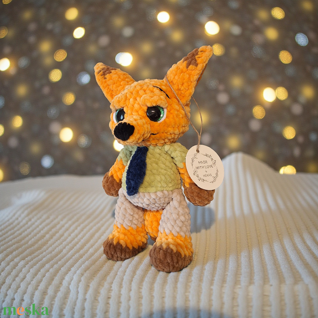 Horgolt róka - Nick Wilde - játék & sport - plüssállat & játékfigura - róka - Meska.hu