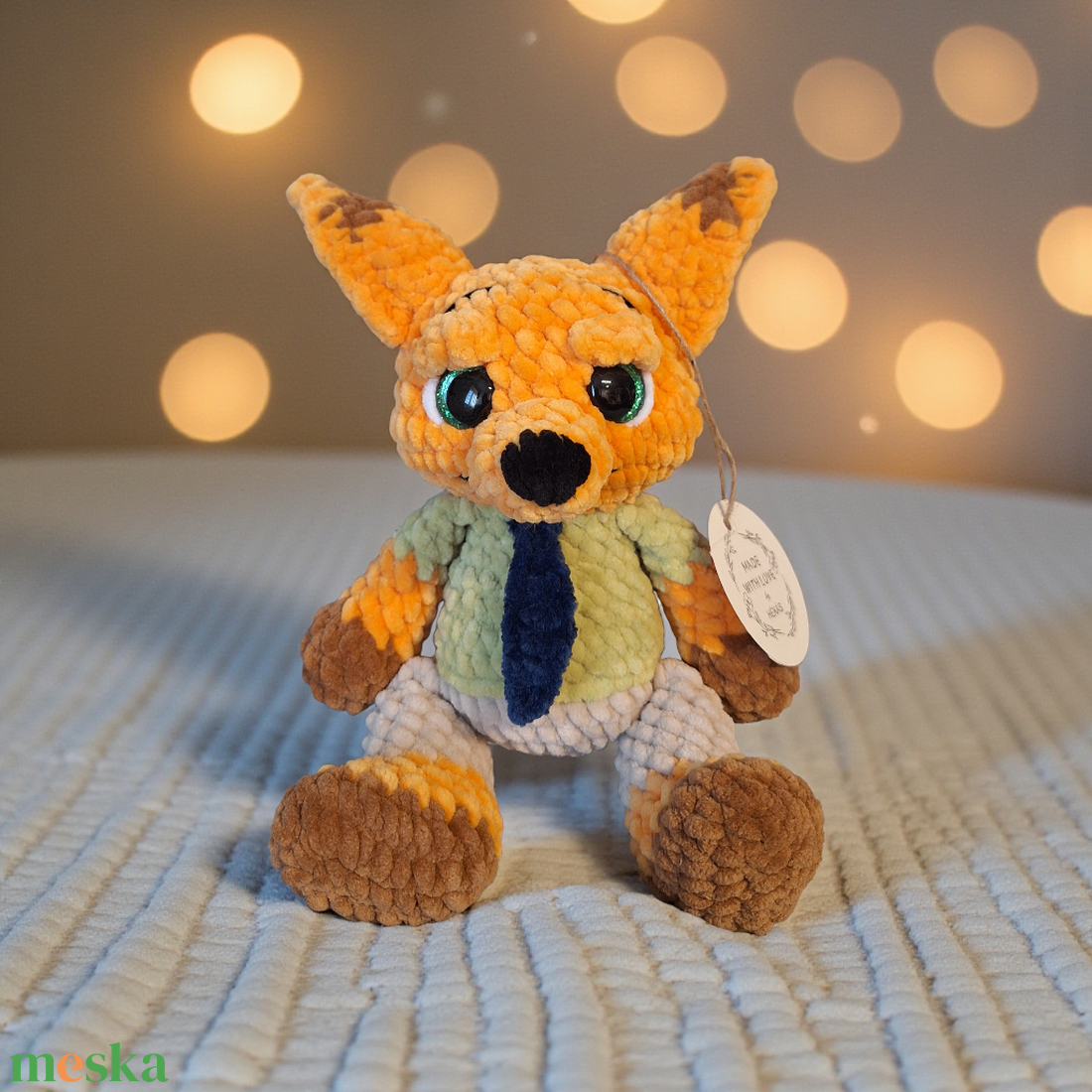 Horgolt róka - Nick Wilde - játék & sport - plüssállat & játékfigura - róka - Meska.hu