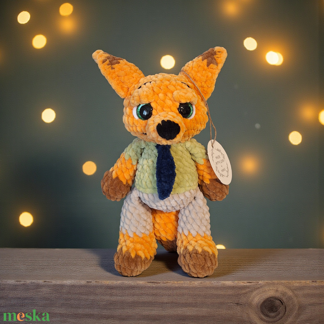 Horgolt róka - Nick Wilde - játék & sport - plüssállat & játékfigura - róka - Meska.hu