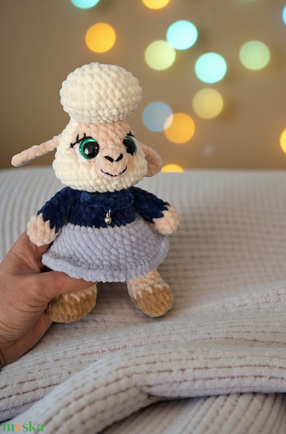 Horgolt Nyájasbari  - játék & sport - plüssállat & játékfigura - plüss bárány - Meska.hu