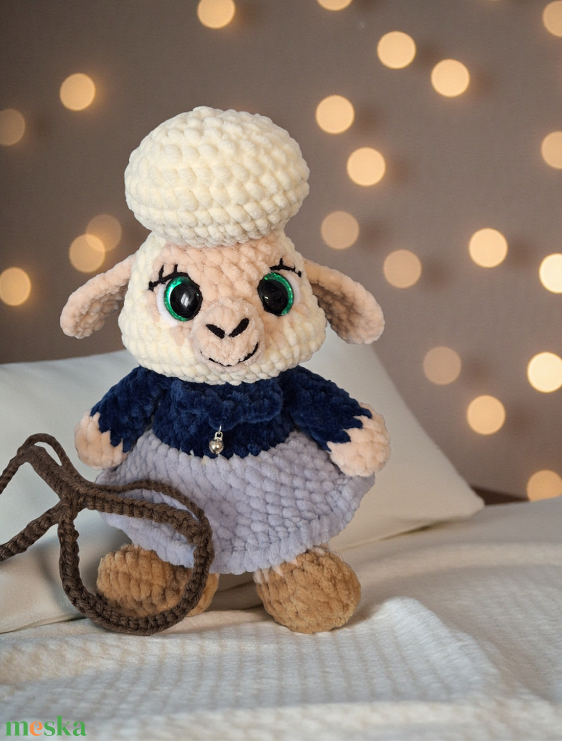 Horgolt Nyájasbari  - játék & sport - plüssállat & játékfigura - plüss bárány - Meska.hu