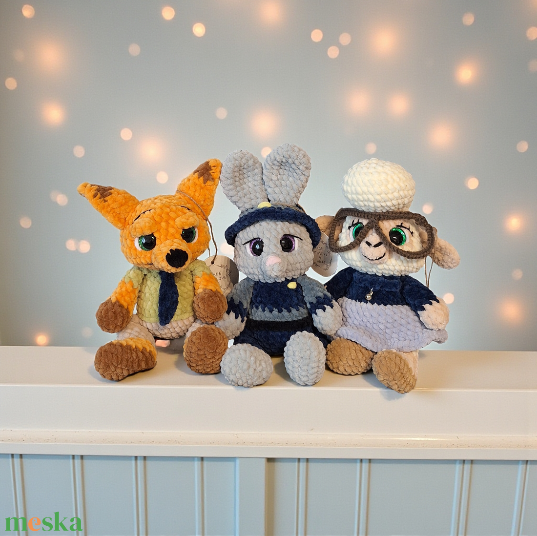 Horgolt Nyájasbari  - játék & sport - plüssállat & játékfigura - plüss bárány - Meska.hu