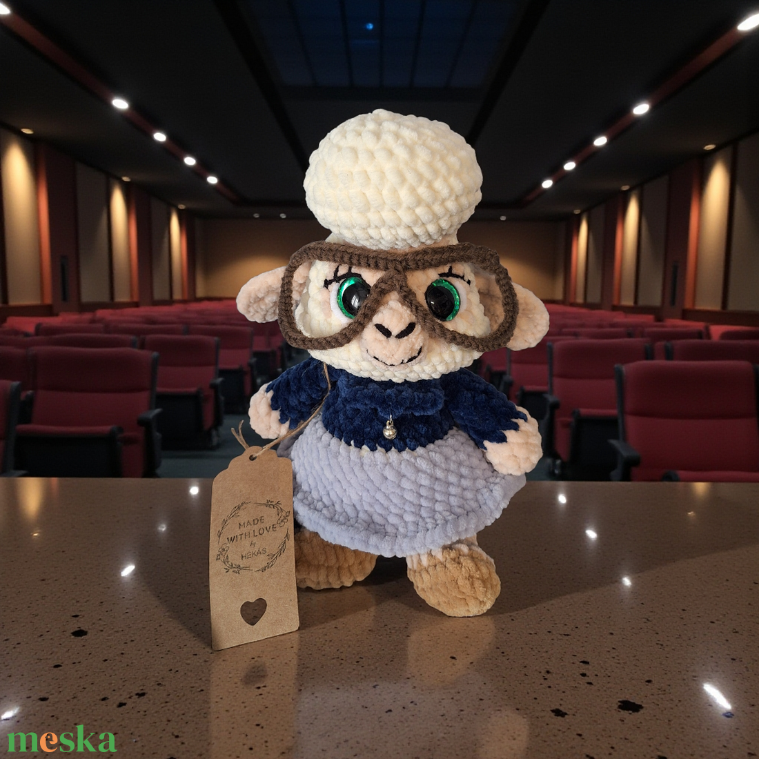 Horgolt Nyájasbari  - játék & sport - plüssállat & játékfigura - plüss bárány - Meska.hu