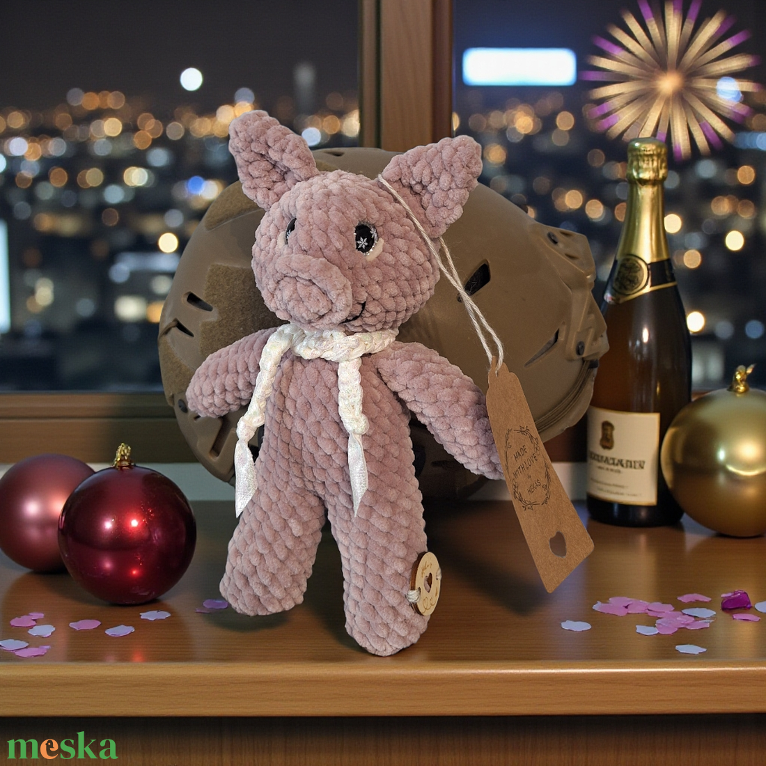 Amigurumi horgolt szerencse malac  - játék & sport - plüssállat & játékfigura - malac - Meska.hu