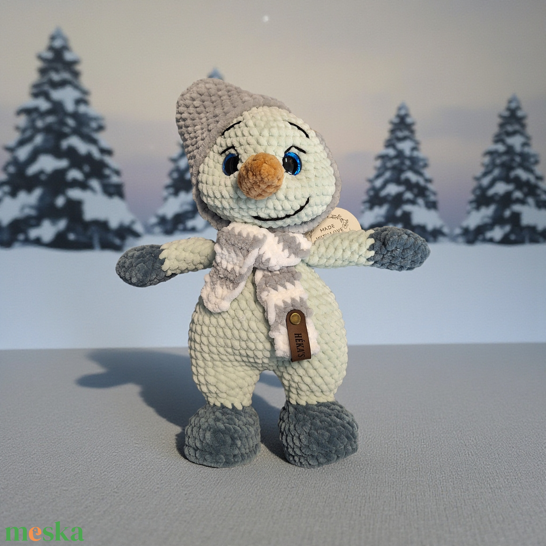 Horgolt Hóember  - játék & sport - plüssállat & játékfigura - más figura - Meska.hu