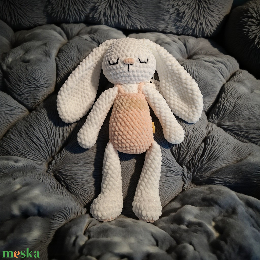 Horgolt nyuszi  - játék & sport - plüssállat & játékfigura - nyuszi - Meska.hu