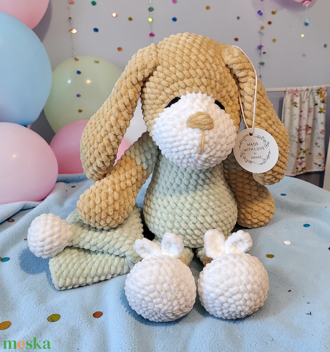 Horgolt szundi kutyus - játék & sport - plüssállat & játékfigura - kutya - Meska.hu