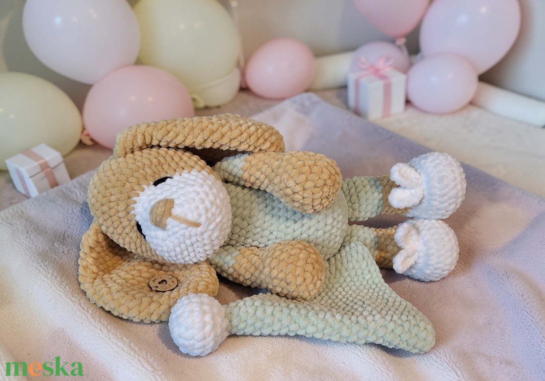 Horgolt szundi kutyus - játék & sport - plüssállat & játékfigura - kutya - Meska.hu