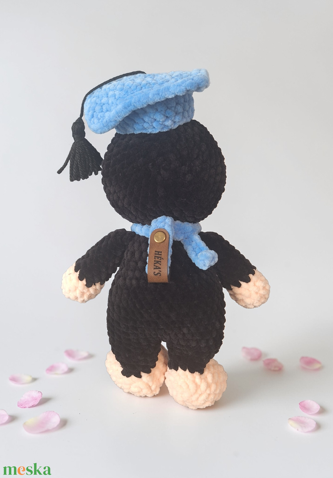 Horgolt ballagó vakond  - játék & sport - plüssállat & játékfigura - más figura - Meska.hu