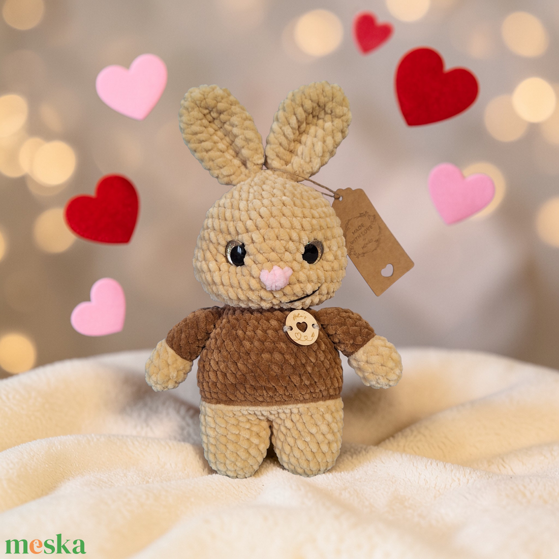 Horgolt amigurumi nyuszi - játék & sport - plüssállat & játékfigura - nyuszi - Meska.hu