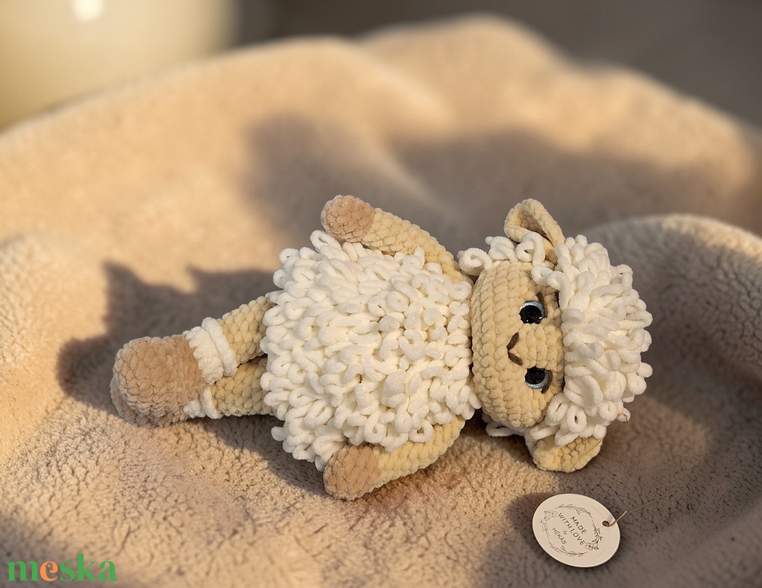 Amigurumi bárány  - játék & sport - plüssállat & játékfigura - plüss bárány - Meska.hu