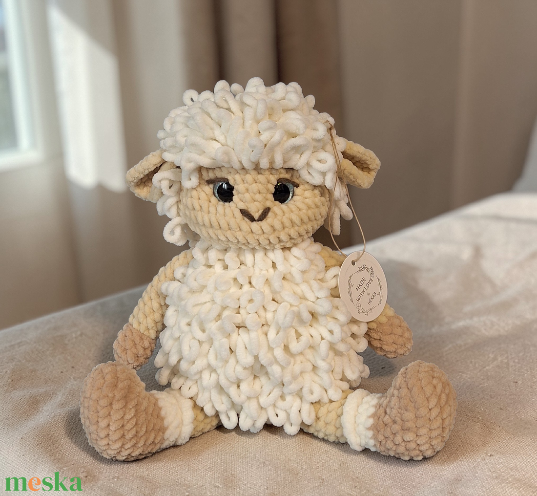 Amigurumi bárány  - játék & sport - plüssállat & játékfigura - plüss bárány - Meska.hu