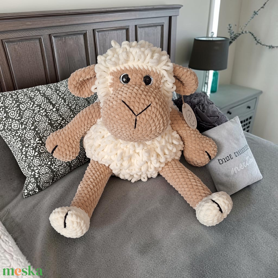 Amigurumi bárány  - játék & sport - plüssállat & játékfigura - plüss bárány - Meska.hu