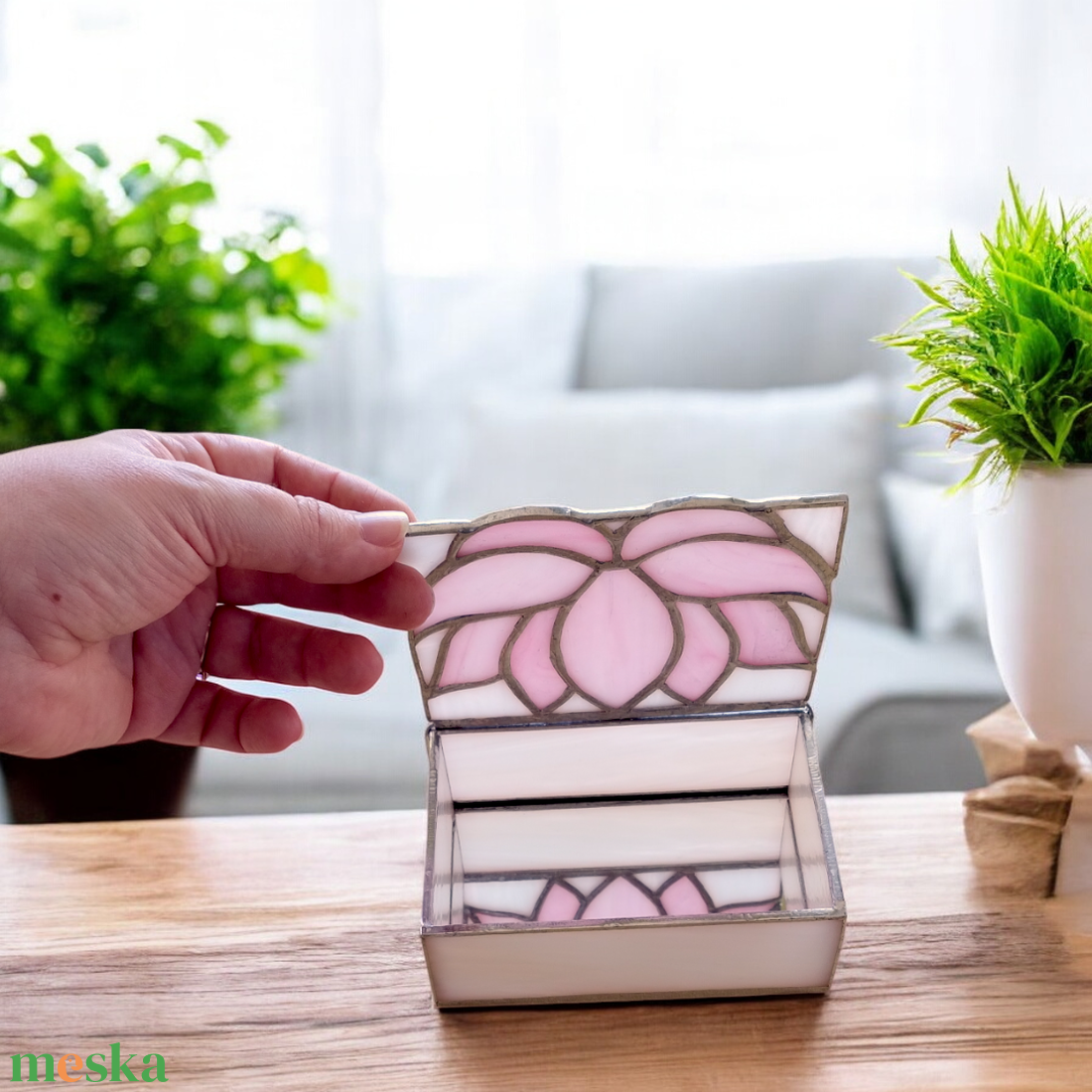 Ballagási pénzátadó doboz - Rózsaszín lótusz - otthon & életmód - papír, írószer - ajándékozás kellékei - pénzátadó doboz - Meska.hu