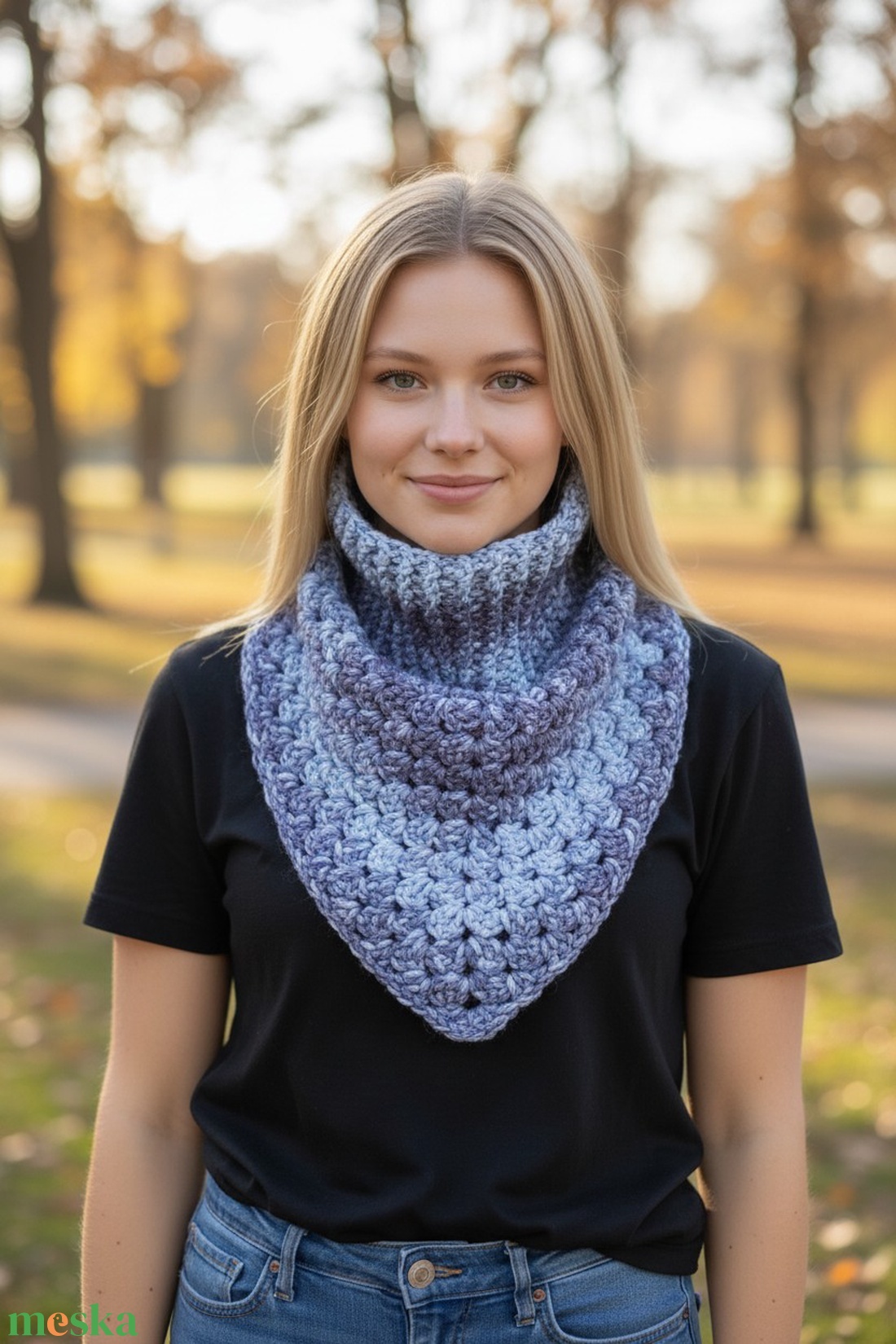 Horgolt nyakmelegítő - ruha & divat - sál, sapka, kendő - sál - Meska.hu