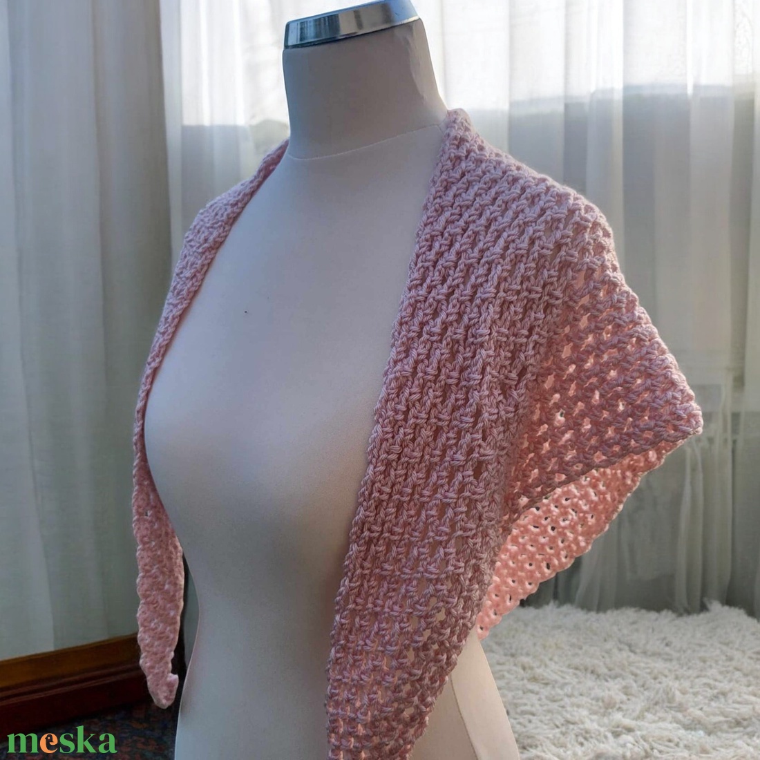 Horgolt kendő  - ruha & divat - sál, sapka, kendő - sál - Meska.hu