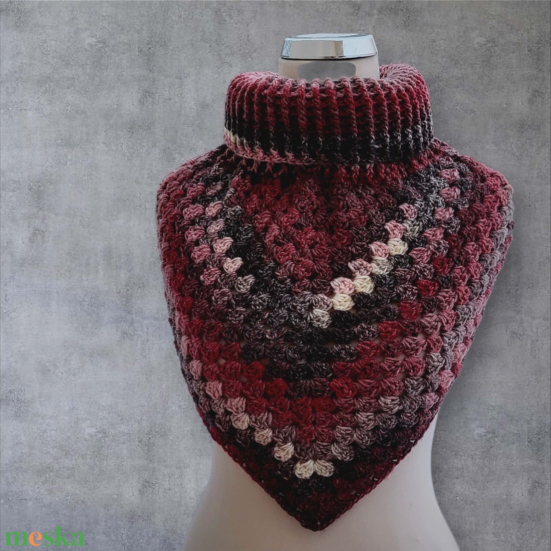 Horgolt nyakmelegítő - ruha & divat - sál, sapka, kendő - sál - Meska.hu