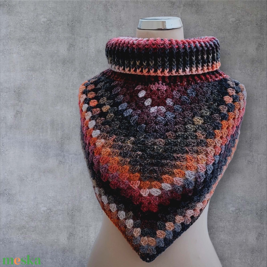 Horgolt nyakmelegítő - ruha & divat - sál, sapka, kendő - sál - Meska.hu