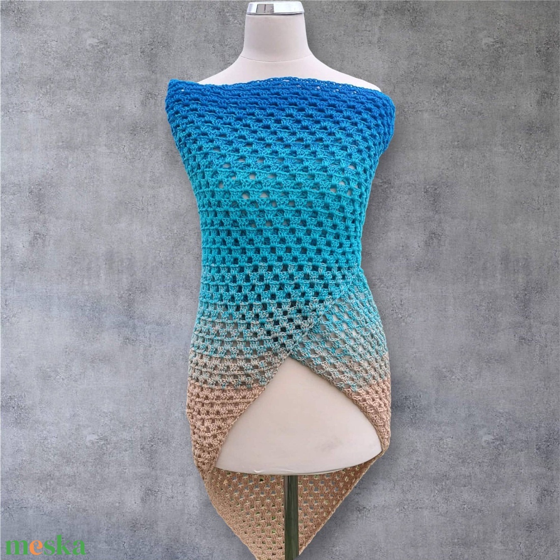 Horgolt kendő - ruha & divat - sál, sapka, kendő - vállkendő - Meska.hu