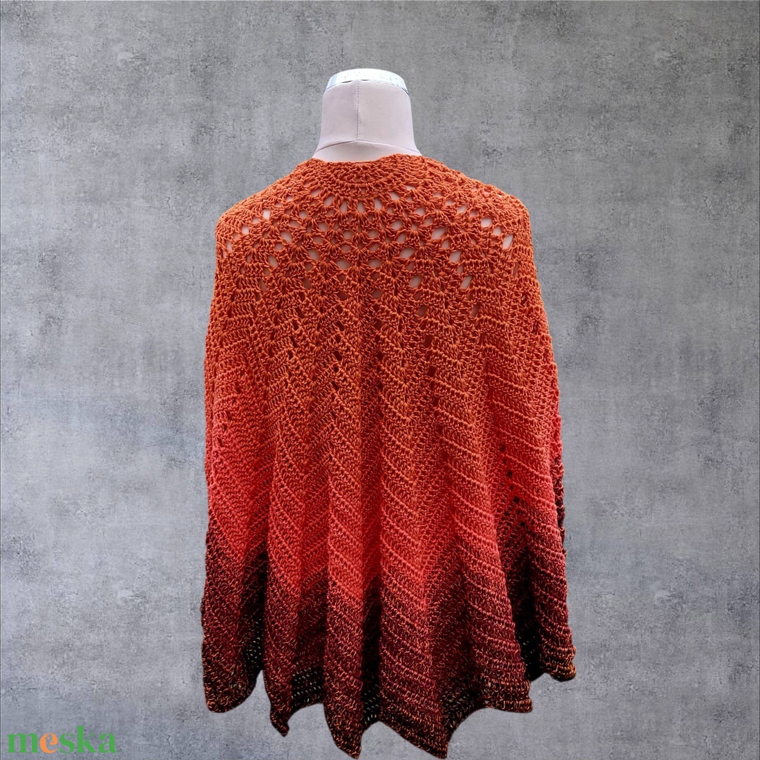 Horgolt vállkendő - ruha & divat - sál, sapka, kendő - stóla - Meska.hu