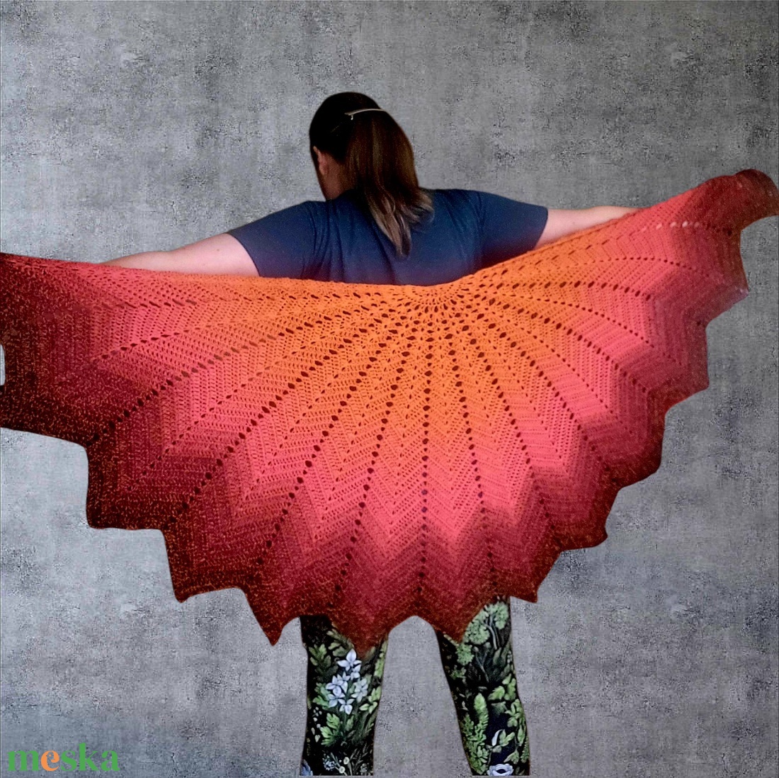 Horgolt vállkendő - ruha & divat - sál, sapka, kendő - stóla - Meska.hu