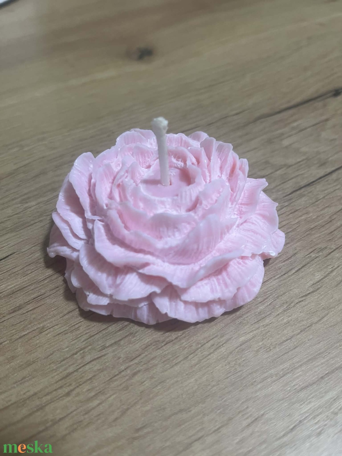 Bazsarózsa virág gyertya - kellékek & szerszámok - dekorációs kellékek - dekorációs gyertya - Meska.hu