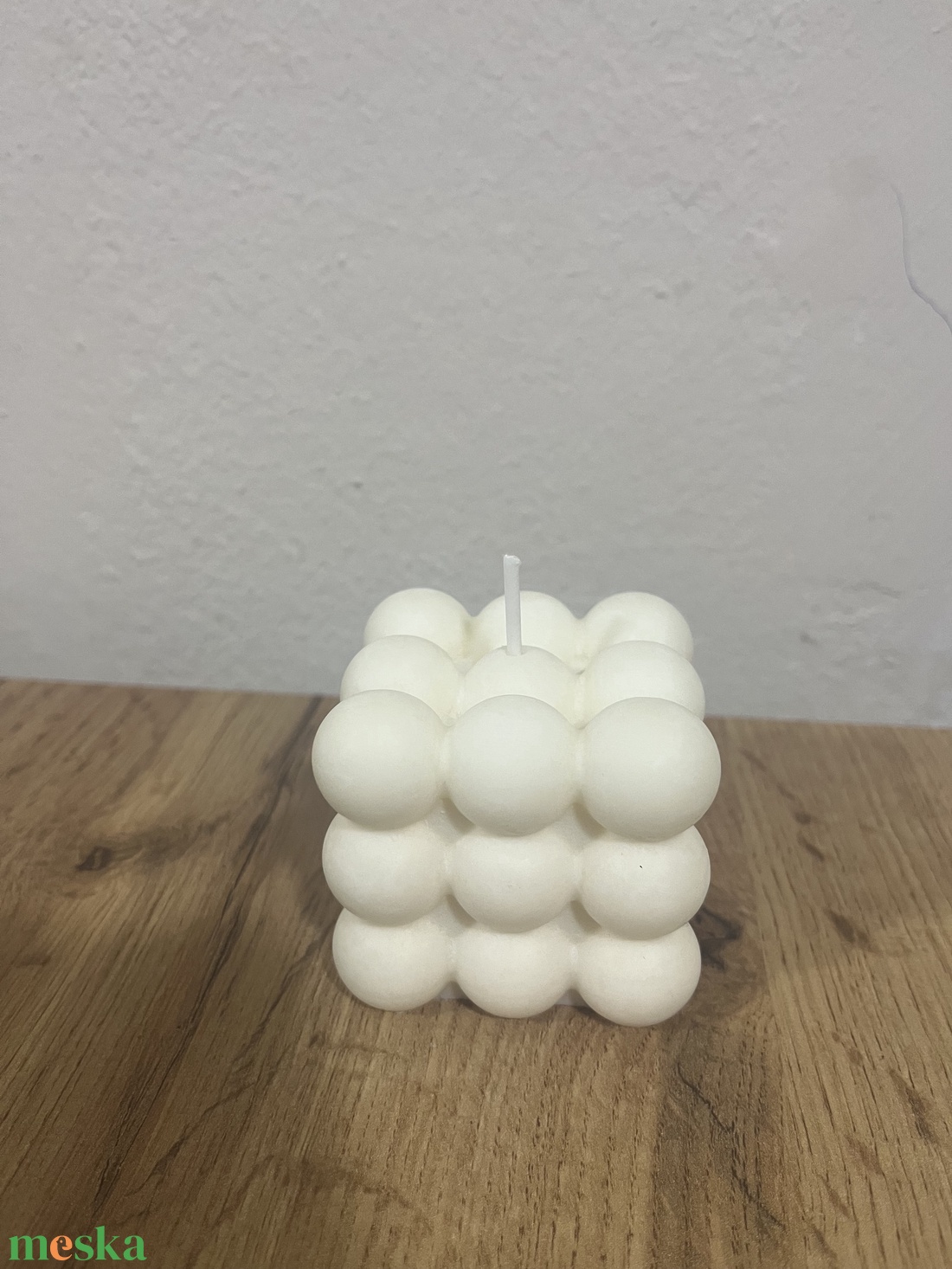 Bubble kocka gyertya - kellékek & szerszámok - dekorációs kellékek - dekorációs gyertya - Meska.hu