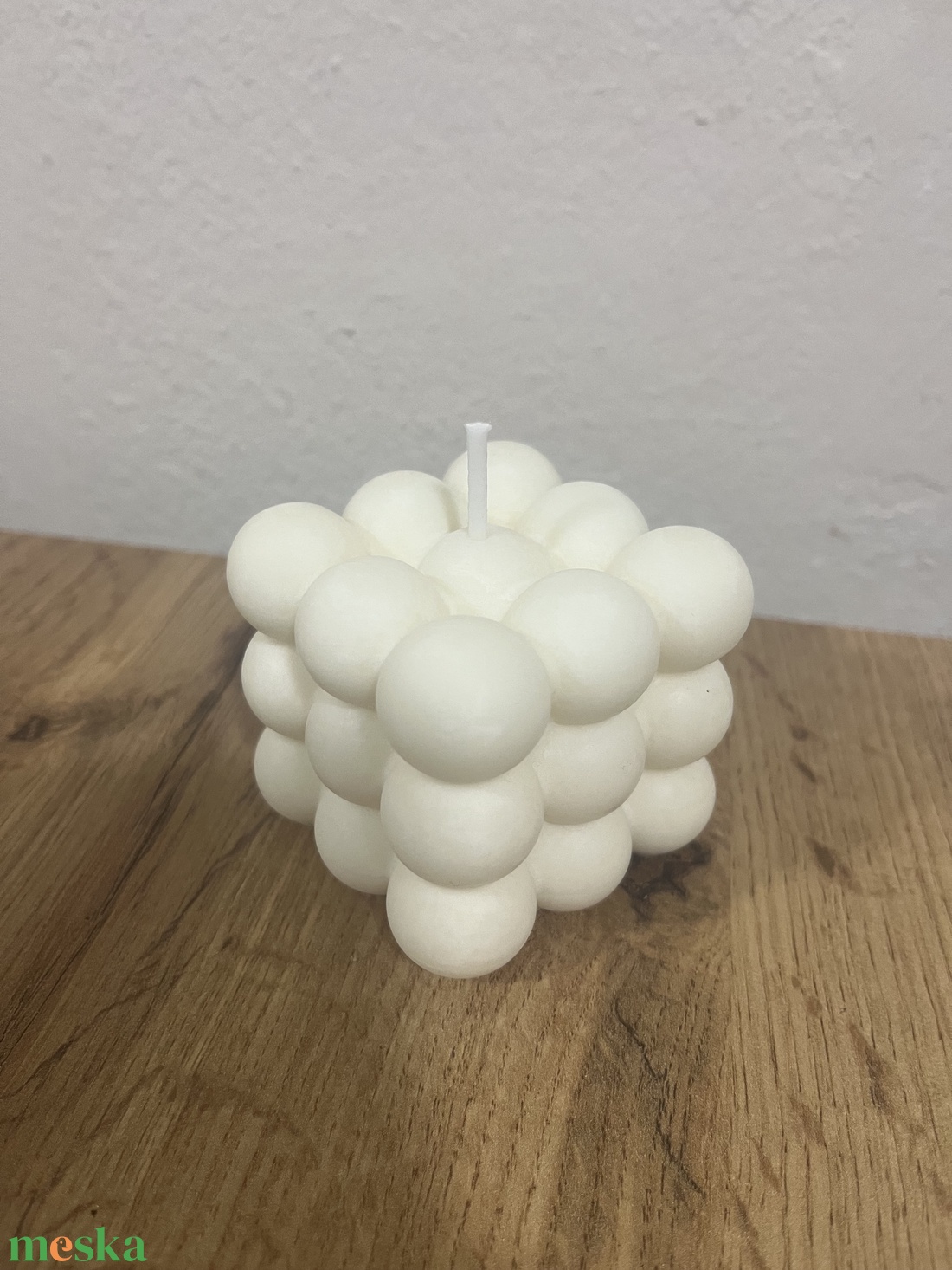 Bubble kocka gyertya - kellékek & szerszámok - dekorációs kellékek - dekorációs gyertya - Meska.hu