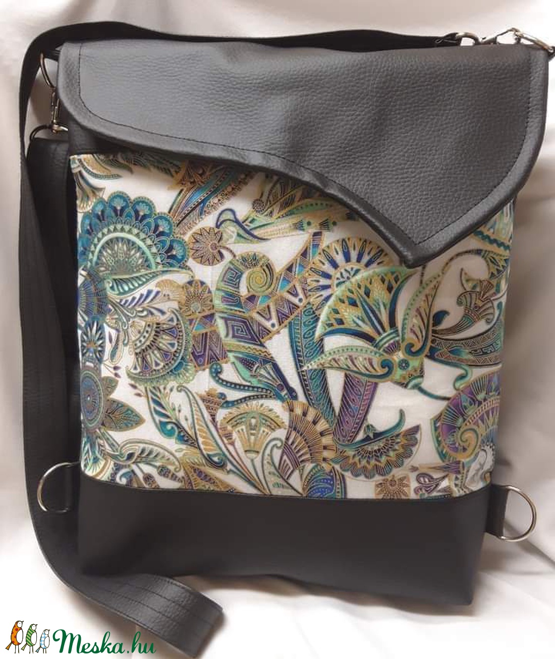 Textilbőr 3funkciós táska - táska & tok - variálható táska - Meska.hu