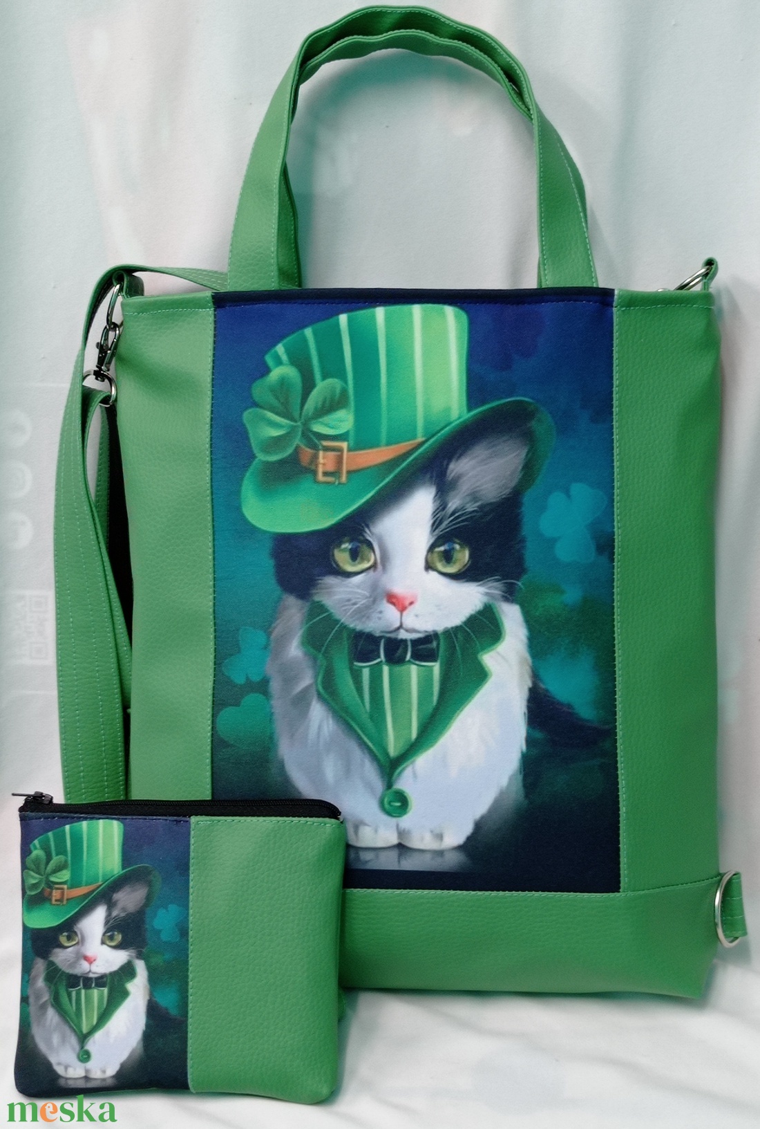 Textilbőr 4funkciós táska - táska & tok - variálható táska - Meska.hu