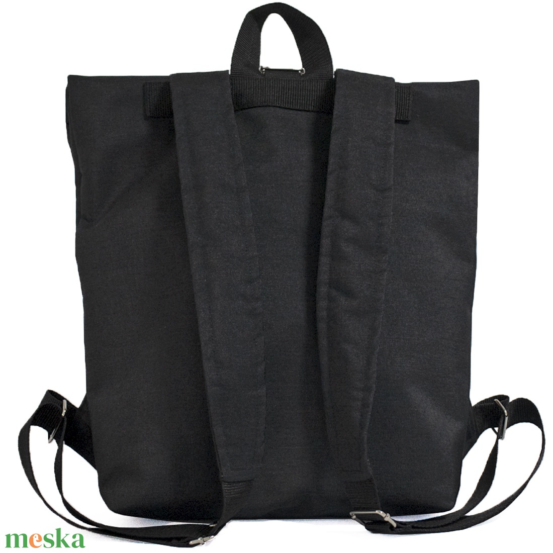 Víz- és kopásálló geometriai mintás roll top hátizsák - táska & tok - hátizsák - hátizsák - Meska.hu