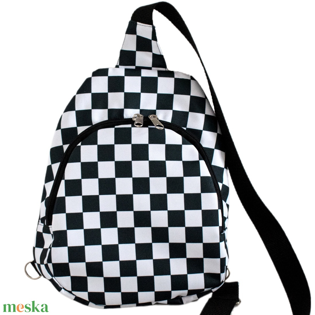 Kockás crossbody táska - táska & tok - kézitáska & válltáska - vállon átvethető táska - Meska.hu