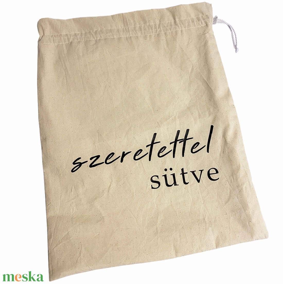 Szeretettel sütve kenyeres zsák - táska & tok - bevásárlás & shopper táska - kenyeres zsák - Meska.hu