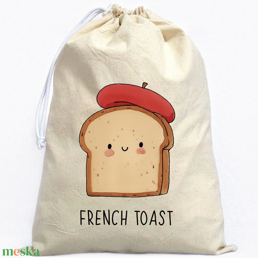 FRENCHIE - mintás kenyeres zsák - táska & tok - bevásárlás & shopper táska - kenyeres zsák - Meska.hu