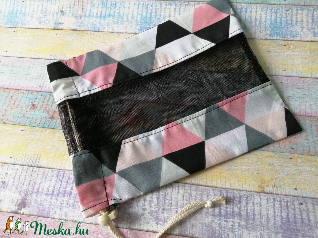 Színes mintás textil zsák/ öko zacskó  - táska & tok - bevásárlás & shopper táska - zöldség/gyümölcs zsák - Meska.hu