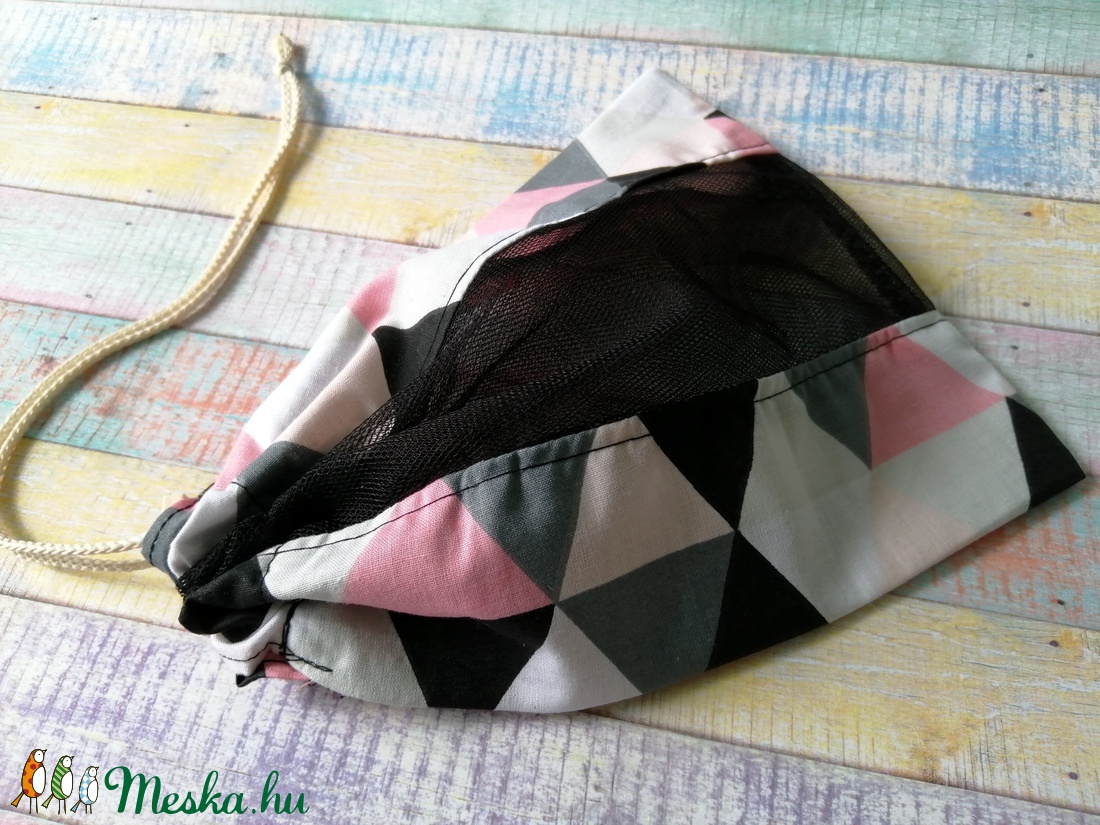 Színes mintás textil zsák/ öko zacskó  - táska & tok - bevásárlás & shopper táska - zöldség/gyümölcs zsák - Meska.hu