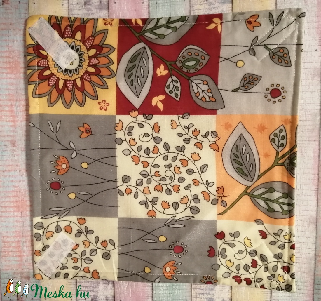 Virág-levél mintás textil szalvéta - otthon & életmód - konyhafelszerelés, tálalás - Meska.hu