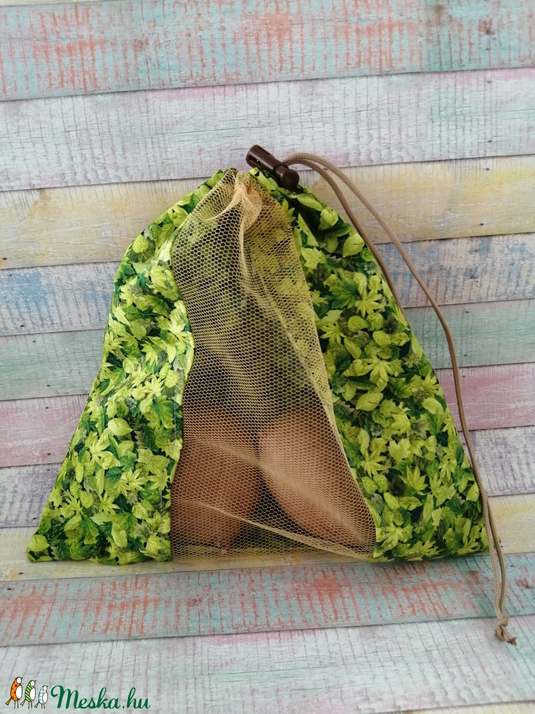 Levél mintás textil zsák/ öko zacskó - táska & tok - bevásárlás & shopper táska - zöldség/gyümölcs zsák - Meska.hu Levél mintás textil zsák/ öko zacskó - táska & tok - bevásárlás & shopper táska - zöldség/gyümölcs zsák - Meska.hu