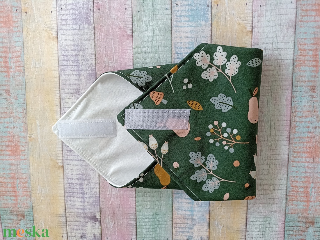 Gyümölcs/levél mintás újraszalvéta/ textil szalvéta - otthon & életmód - konyhafelszerelés, tálalás - konyhai textil - szalvéta - Meska.hu